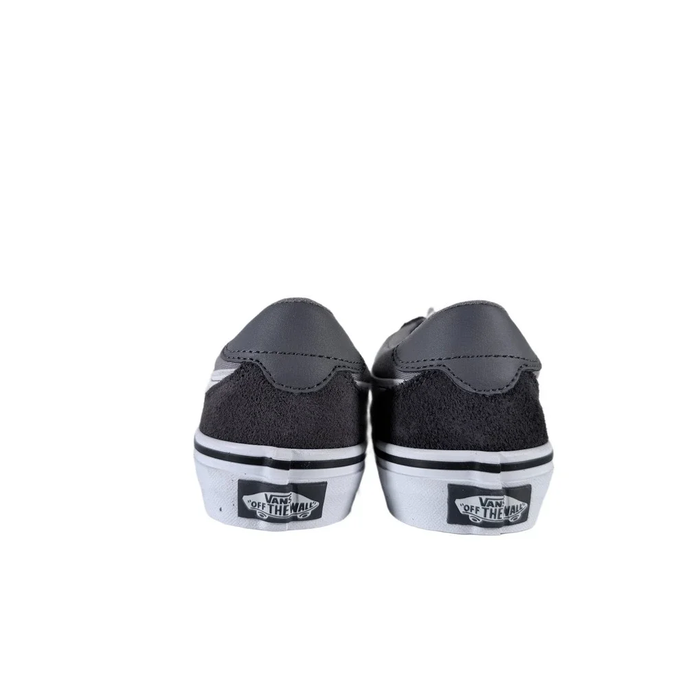New Adorable Vans Brooklyn LS Little Boys Comfort Shoes Size 3 Youth 2 Tone Gray